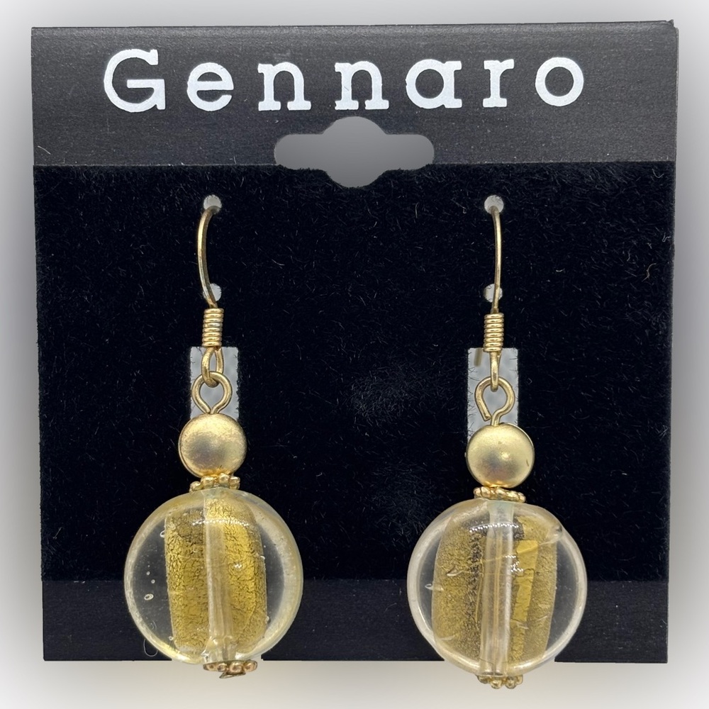 New Gennaro Gold Bead Drop Earrings